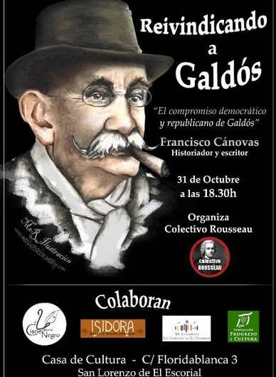 Conferencia sobre Galdós del historiador y escritor Francisco Cánovas en San Lorenzo de El Escorial