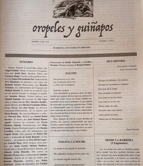 Se presenta el número 4 de la revista ‘Oropeles y Guiñapos’ en Madrid