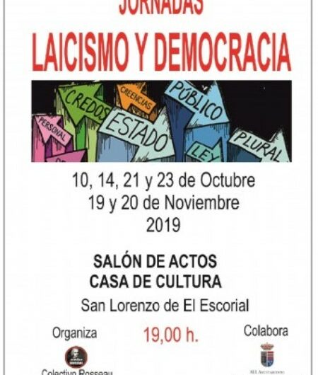 Ciclo ‘Laicismo y Democracia’ en San Lorenzo de El Escorial