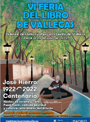 LLega la VI Feria del Libro de Puente de Vallecas. Del 8 al 24 de julio en el Bulevar de Peña Gorbea