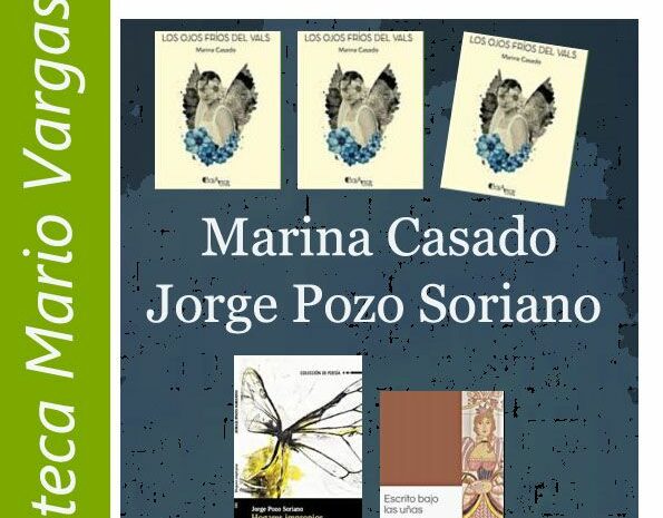 Marina Casado y Jorge Pozo Soriano en la Tertulia ‘El Escribidor’, 10 de noviembre en la Biblioteca Vargas Llosa de Madrid