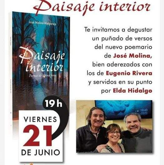 Presentación del poemario ‘Paisaje interior’ de José Molina en Arganda. 21 de junio