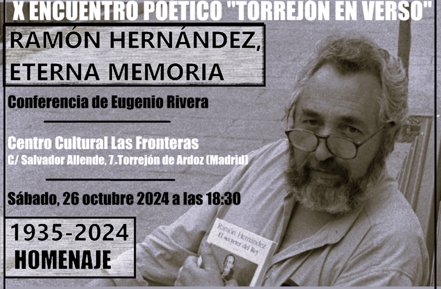 Conferencia de Eugenio Rivera sobre Ramón Hernández. Torrejón de Ardoz, 26 de octubre