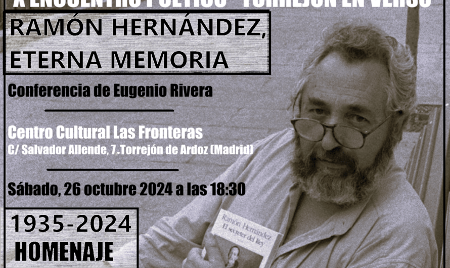 Conferencia de Eugenio Rivera sobre Ramón Hernández. Torrejón de Ardoz, 26 de octubre