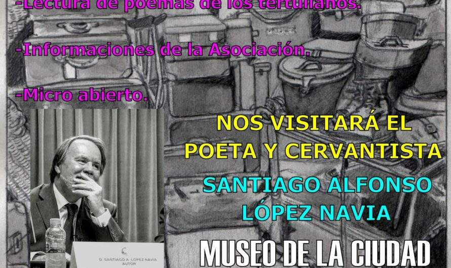 Recital poético de Santiago A. López Navia. Torrejón de Ardoz, 10 de noviembre